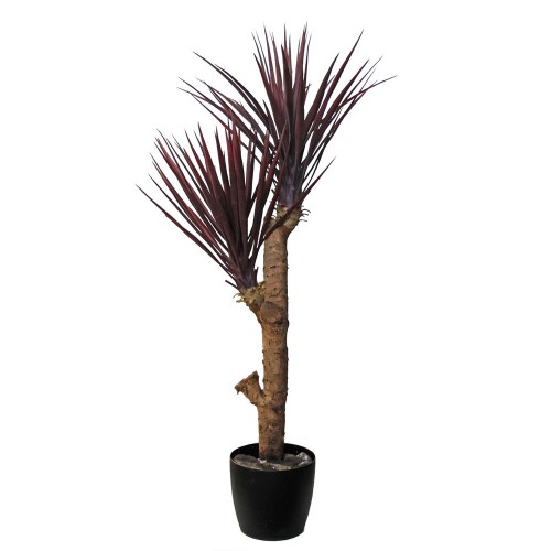Planta semi-artificiala Ila, Yucca Linearis Plant Burgundy - 120 cm